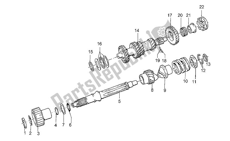 Todas las partes para Caja De Cambios de Moto-Guzzi California III Carburatori 1000 1987