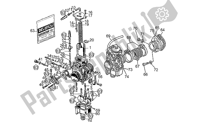 Toutes les pièces pour le Carburateurs du Moto-Guzzi SP III 1000 1989