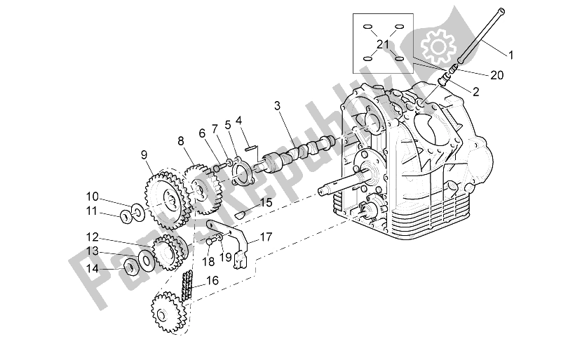 Tutte le parti per il Sistema Di Cronometraggio del Moto-Guzzi California Alum TIT PI CAT 1100 2003