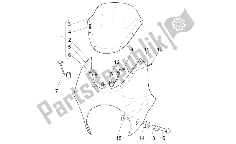 Todas las partes para Parabrisas de Moto-Guzzi California Alum TIT PI CAT 1100 2003