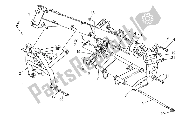 All parts for the Frame of the Moto-Guzzi Daytona RS 1000 1997