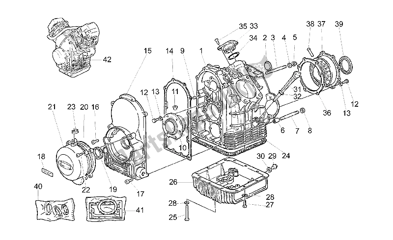 Toutes les pièces pour le Carter du Moto-Guzzi California Special 1100 1999