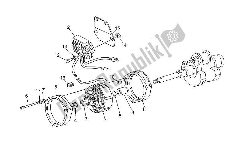 All parts for the Generator - Regulator of the Moto-Guzzi California EV V 11 USA 1100 1997