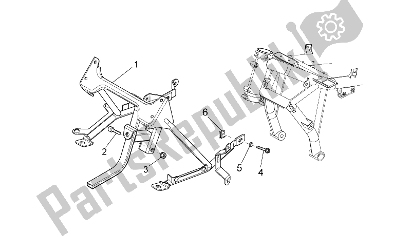 All parts for the Frame Ii of the Moto-Guzzi Stelvio 1200 NTX ABS 2009