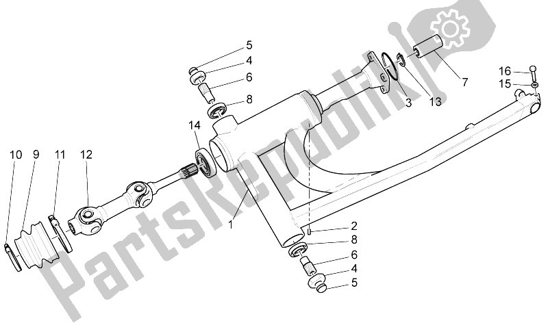 All parts for the Transmission Complete I of the Moto-Guzzi California Black Eagle 1100 2009