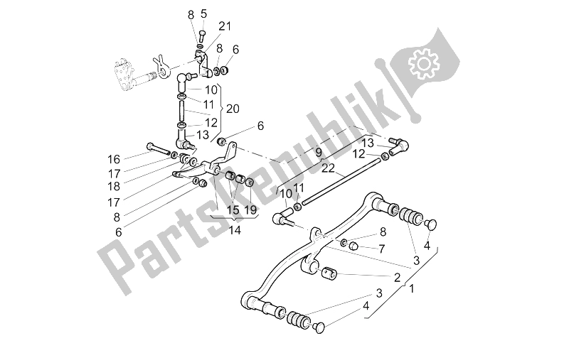 Todas las partes para Palanca De Cambios de Moto-Guzzi California Special Sport AL PI 1100 2002