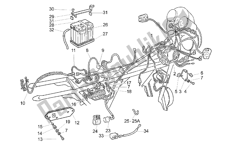 All parts for the Battery of the Moto-Guzzi California Special 1100 1999