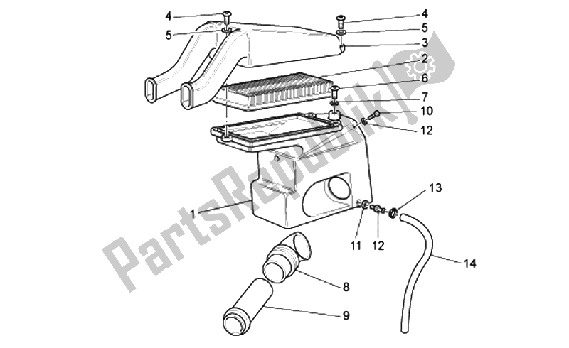 Todas las partes para Caja De Aire de Moto-Guzzi Bellagio 940 2007