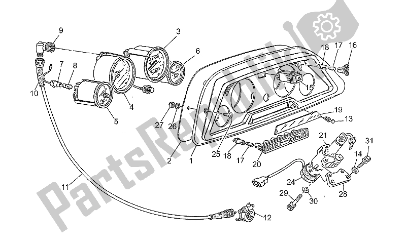 Todas las partes para Tablero de Moto-Guzzi SP 750 1990