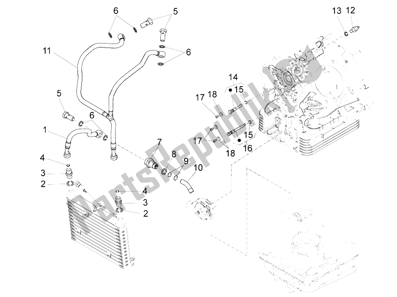 All parts for the Lubrication of the Moto-Guzzi Audace 1400 2015