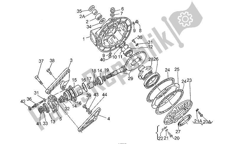 Alle onderdelen voor de Kegeltandwiel Achter van de Moto-Guzzi Daytona RS 1000 1997