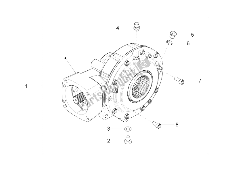 Toutes les pièces pour le Transmission Arrière / Composants du Moto-Guzzi Audace 1400 2015