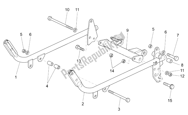 Toutes les pièces pour le Cadre Ii du Moto-Guzzi Breva IE 750 2003