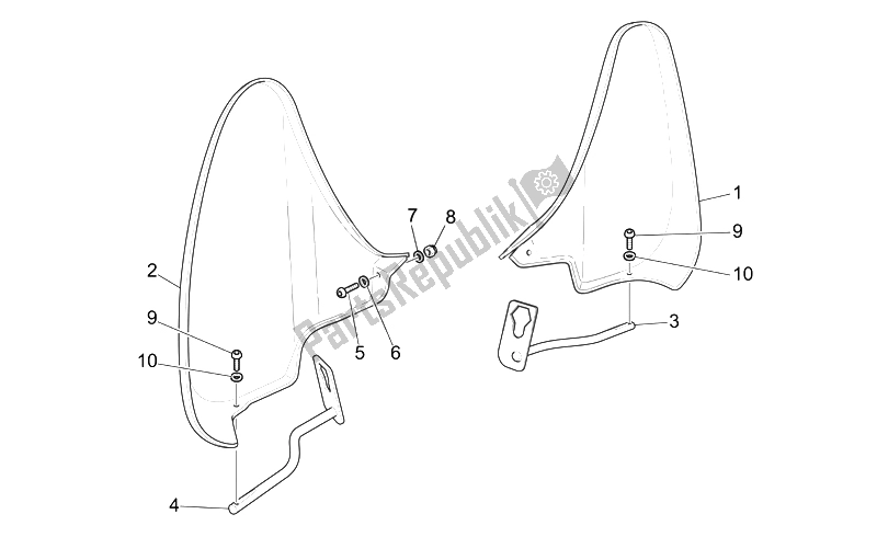 All parts for the Toe Guard Touring of the Moto-Guzzi California Classic Touring 1100 2006