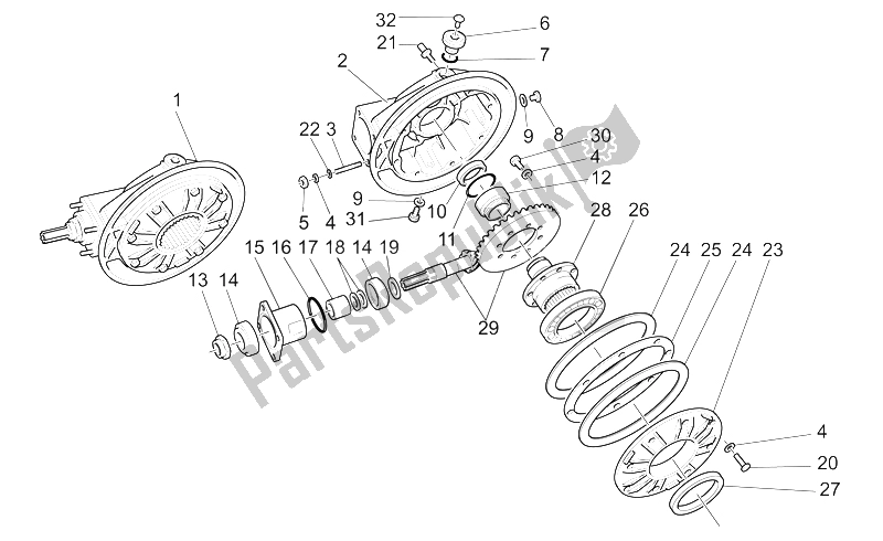 All parts for the Transmission Complete Ii of the Moto-Guzzi California Stone Touring PI CAT 1100 2003