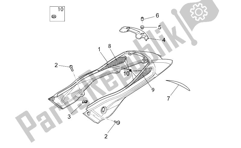 Toutes les pièces pour le Carrosserie Arrière - Carénage Arrière du Moto-Guzzi Griso V IE 1100 2005