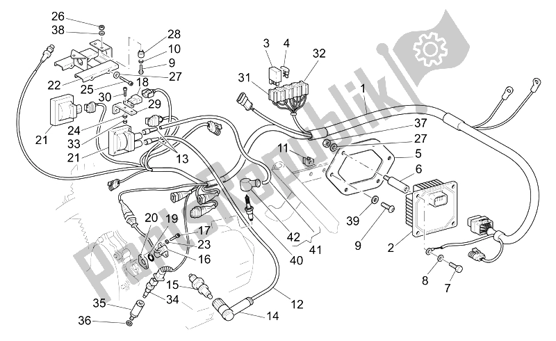 All parts for the Electrical Systeme of the Moto-Guzzi California Classic Touring 1100 2006