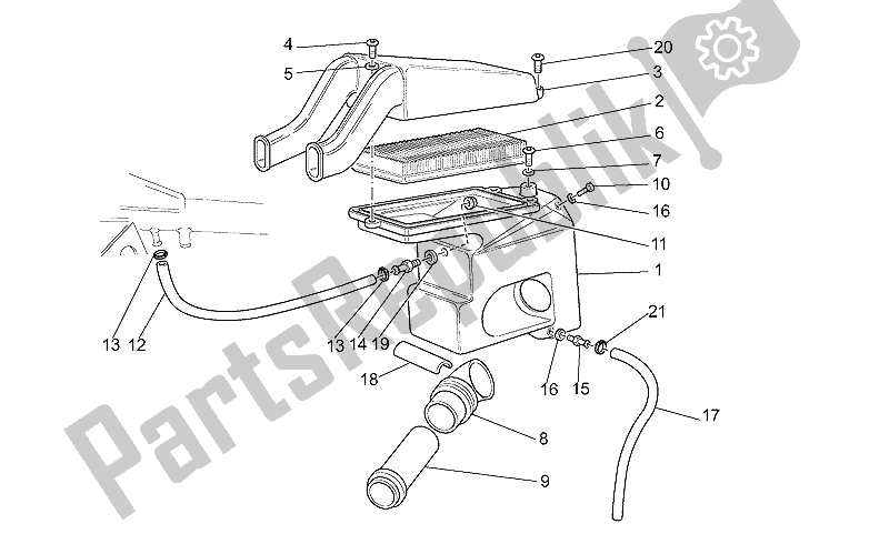 Todas las partes para Filtro De Aire de Moto-Guzzi California EV Touring 80 1100 2001