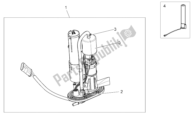 Todas las partes para Bomba Interna De Combustible de Moto-Guzzi Stelvio 1200 NTX ABS 2009