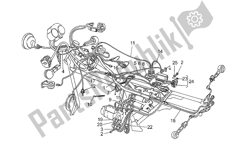 Todas las partes para Sistema Eléctrico de Moto-Guzzi S 1000 1989