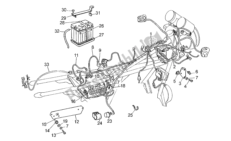 Toutes les pièces pour le Système électrique du Moto-Guzzi California 1100 1994