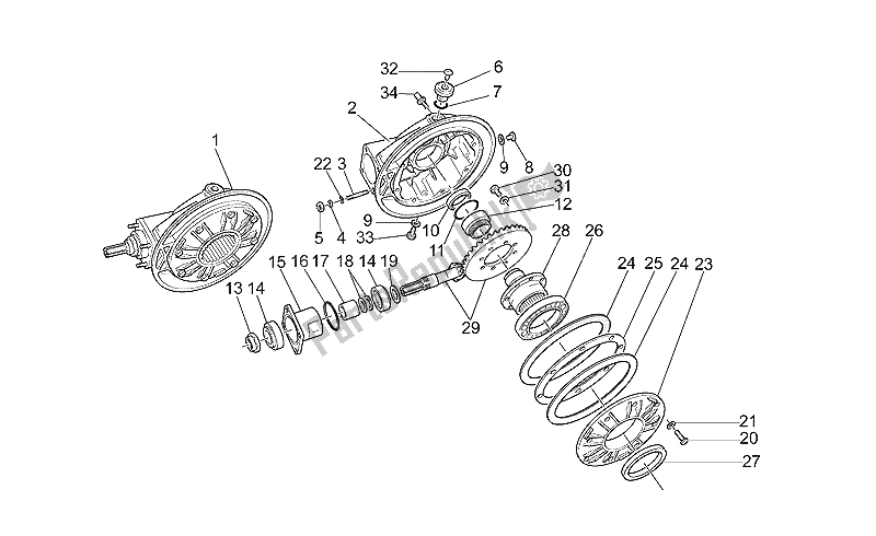 Toutes les pièces pour le Transmission Terminée du Moto-Guzzi California EV Touring 80 1100 2001