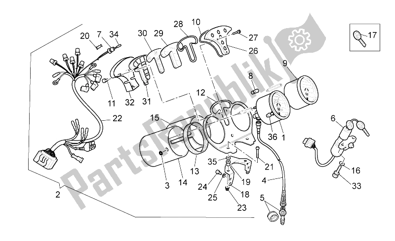 Toutes les pièces pour le Tableau De Bord du Moto-Guzzi California EV Touring PI 1100 2002