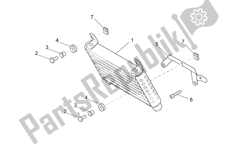 Toutes les pièces pour le Radiateur D'huile du Moto-Guzzi Stelvio 1200 2008