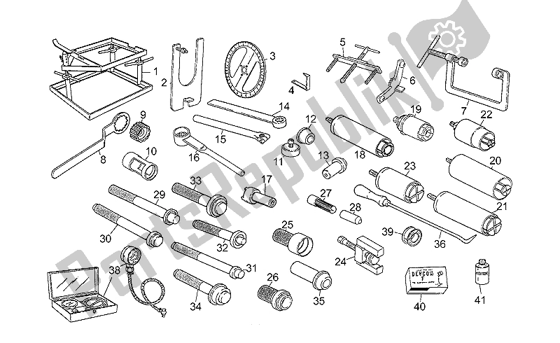 All parts for the Special Tools of the Moto-Guzzi Daytona Racing 1000 1996