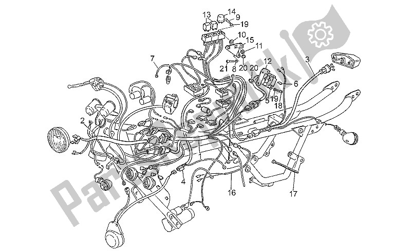 All parts for the Electrical System Ii of the Moto-Guzzi Nevada 350 1993