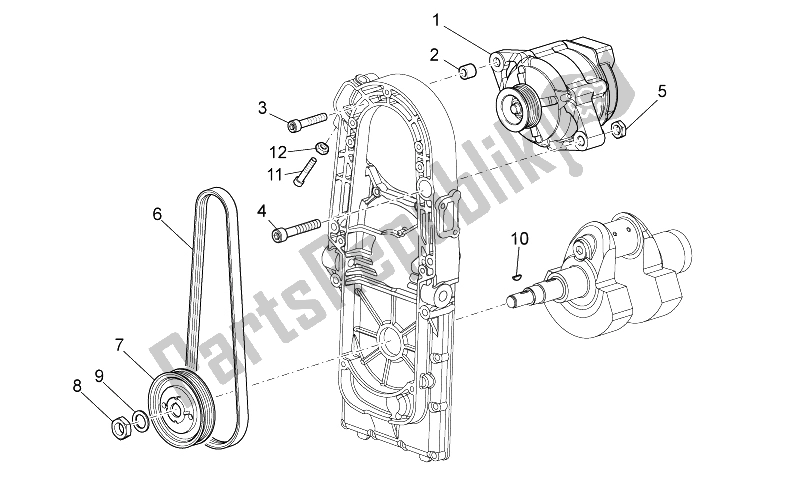 All parts for the Current Generator of the Moto-Guzzi Norge 1200 IE 8V Polizia Stradale 2014