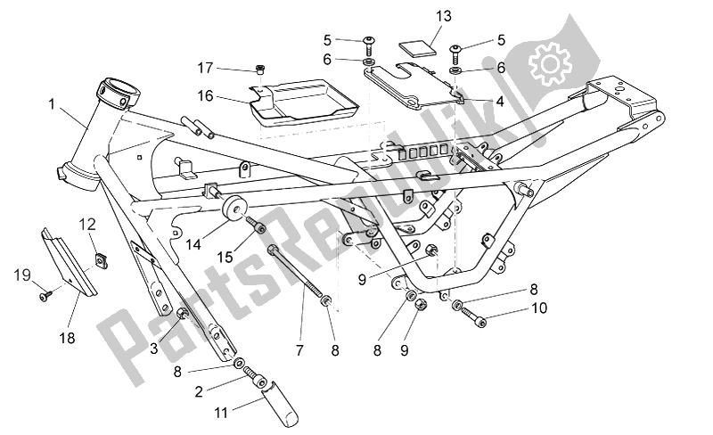 Tutte le parti per il Frame I del Moto-Guzzi Nevada Classic IE 750 2009