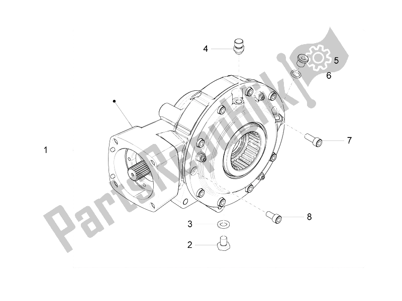 Toutes les pièces pour le Transmission Arrière / Composants du Moto-Guzzi California 1400 Custom ABS 2012