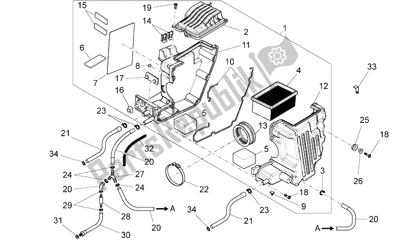 Todas las partes para Caja De Aire de Moto-Guzzi Nevada Classic 750 2012