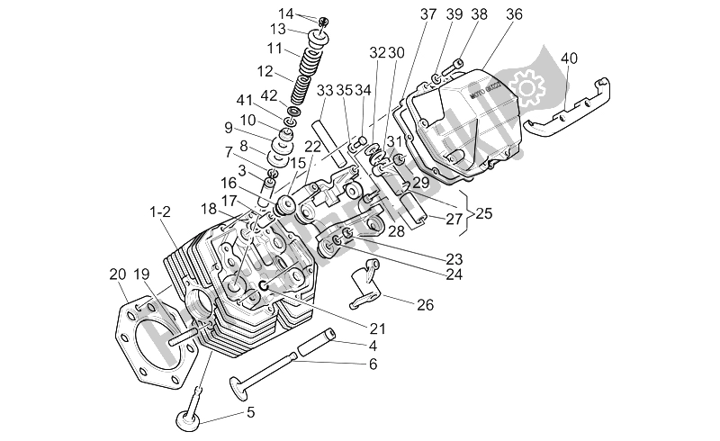 All parts for the Heads of the Moto-Guzzi California Special Sport AL PI 1100 2002