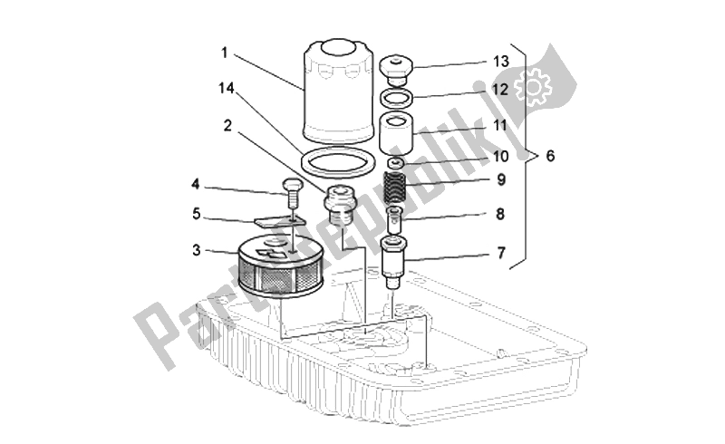 Tutte le parti per il Filtri Dell'olio del Moto-Guzzi Bellagio 940 2007