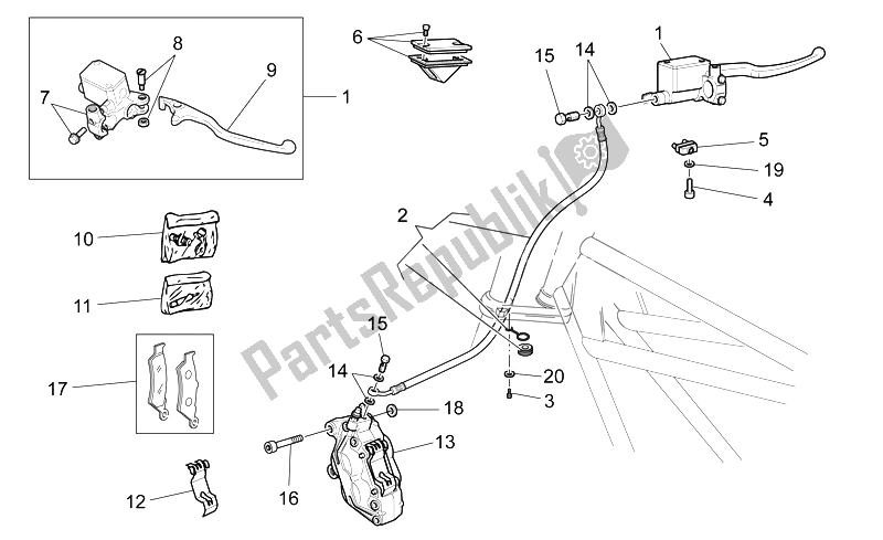 Toutes les pièces pour le Système De Freinage Avant du Moto-Guzzi V7 Special 750 2014