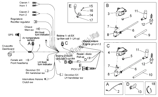 All parts for the Electrical System I of the Moto-Guzzi V7 Stone 750 2014