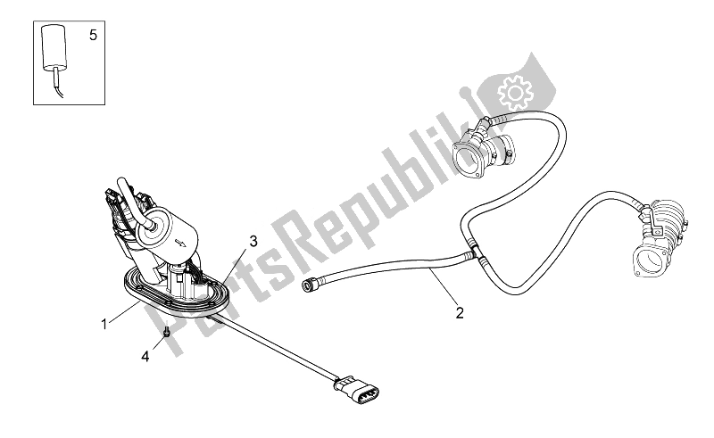 All parts for the Fuel Pump of the Moto-Guzzi V7 Stone 750 2014