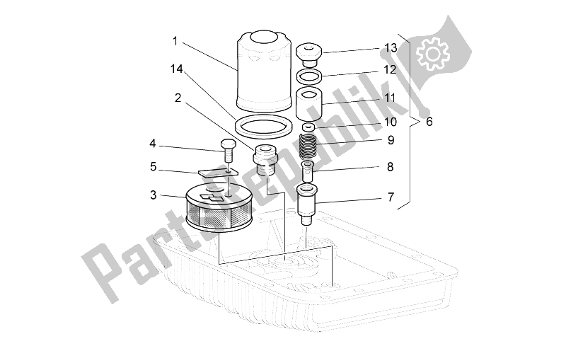 All parts for the Oil Filters of the Moto-Guzzi California Black Eagle 1100 2009