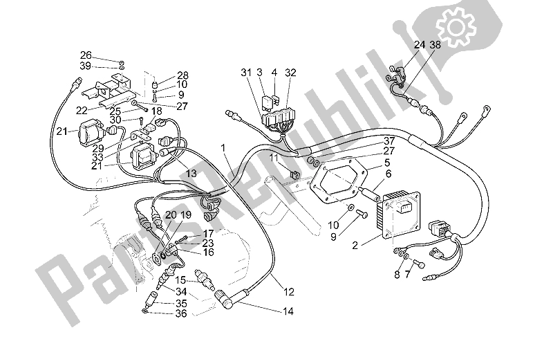 Toutes les pièces pour le Système électrique D'injection du Moto-Guzzi California Special Sport 1100 2001