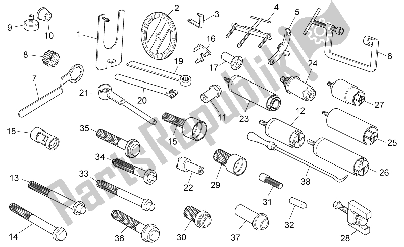 Toutes les pièces pour le Outils Spéciaux du Moto-Guzzi California Black Eagle 1100 2009