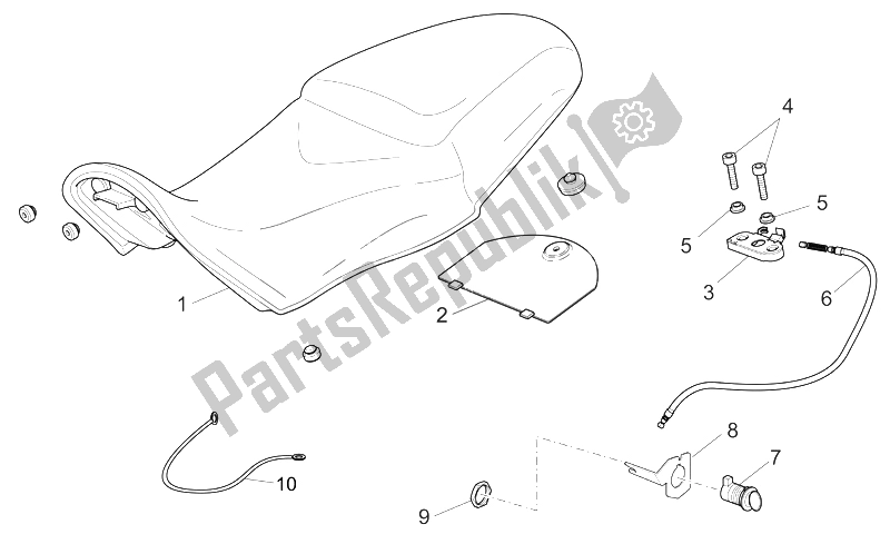 Toutes les pièces pour le Selle du Moto-Guzzi Griso V IE 1100 2005