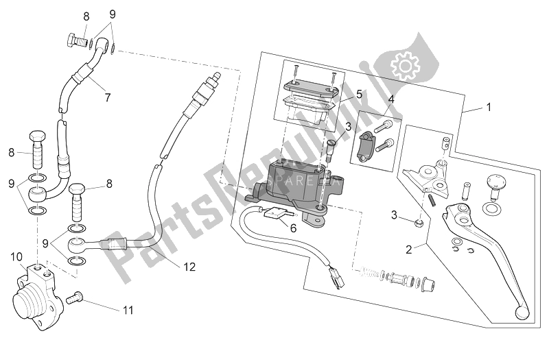 Toutes les pièces pour le Commande D'embrayage Complète du Moto-Guzzi Norge 850 2007