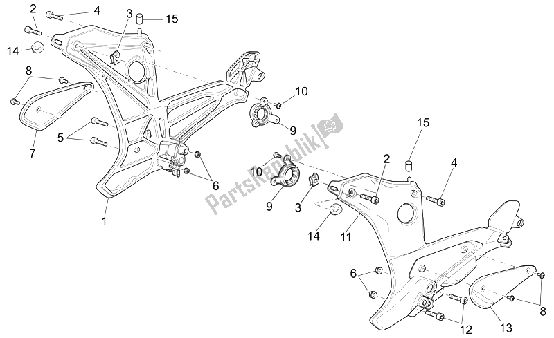 Toutes les pièces pour le Repose-pieds Ii du Moto-Guzzi Breva V IE 850 2006