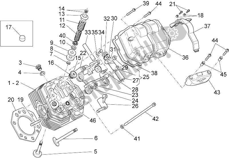 Toutes les pièces pour le Culasse Et Soupapes I du Moto-Guzzi Breva V IE 850 2006