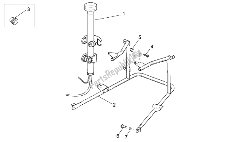 Tutte le parti per il Kit Strobo Manuale del Moto-Guzzi Norge Polizia Berlino 850 2008