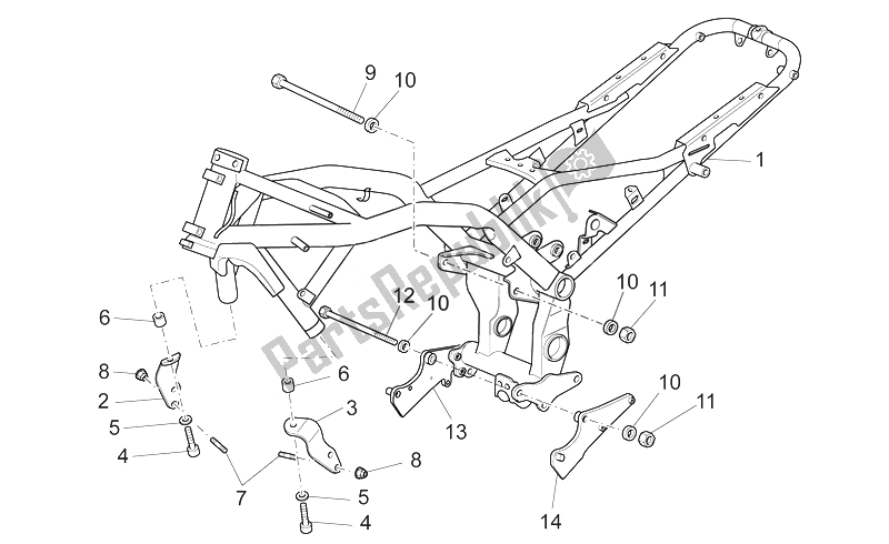 Toutes les pièces pour le Cadre I du Moto-Guzzi Norge 850 2007