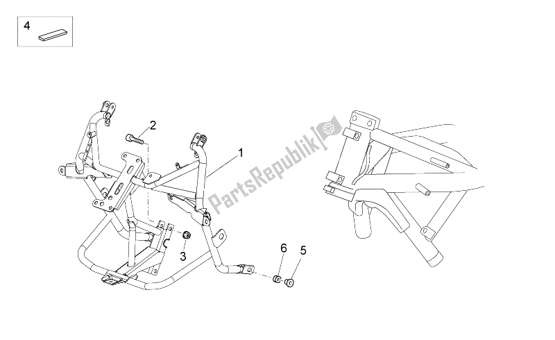 All parts for the Frame Ii of the Moto-Guzzi Norge 1200 IE 8V Polizia Stradale 2014