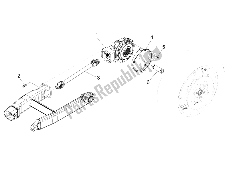 Todas as partes de Transmissão Completa do Moto-Guzzi Eldorado 1400 2015